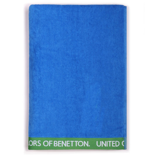 Toalla De Playa 90x160cm 380gsm Velour 100%algodon Azul Casa Benetton_0