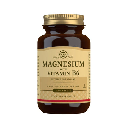 Magnésio com Vitamina B6 - Solgar 250 comprimidos