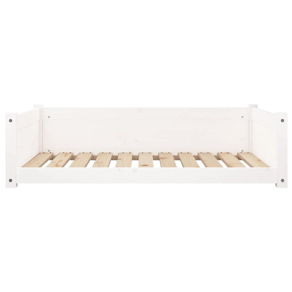 Vidaxl Cama Para Perros Madera Maciza De Pino Blanco 95,5x65,5x28 Cm_4