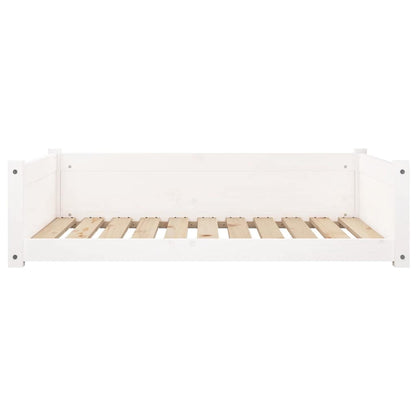 Vidaxl Cama Para Perros Madera Maciza De Pino Blanco 95,5x65,5x28 Cm_4