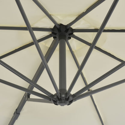 Vidaxl Sombrilla De Jardín Voladiza Con Palo De Aluminio Arena 300 Cm_4