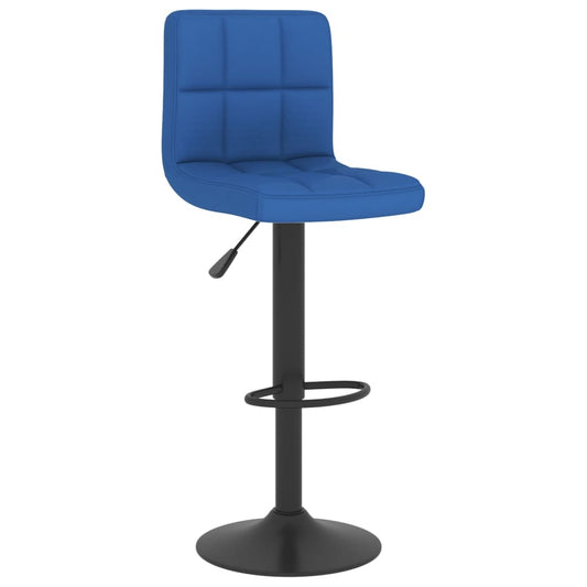 Taburete De Cocina De Tela Azul_0