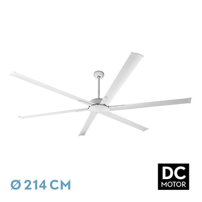 Ventilador Dc Almanzor 24w Blanco 6aspas 214d Regulable Intensidad 2950lm 3000k,4000k,6000k Remoto+temporizador+memoria_0