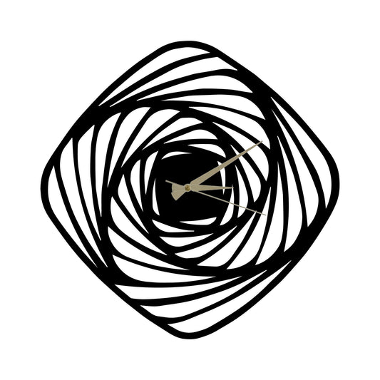 Reloj De Pared Metal Estilo Flor_0