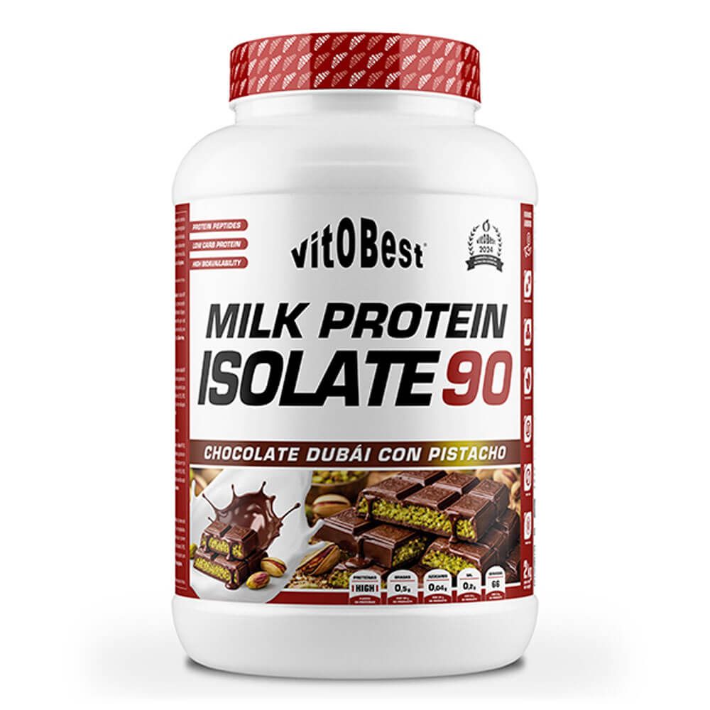Milk Protein Isolate 90 - 2kg - Chocolate Dubái - Proteína De Aislado De Suero Isolate - Vitobest_0