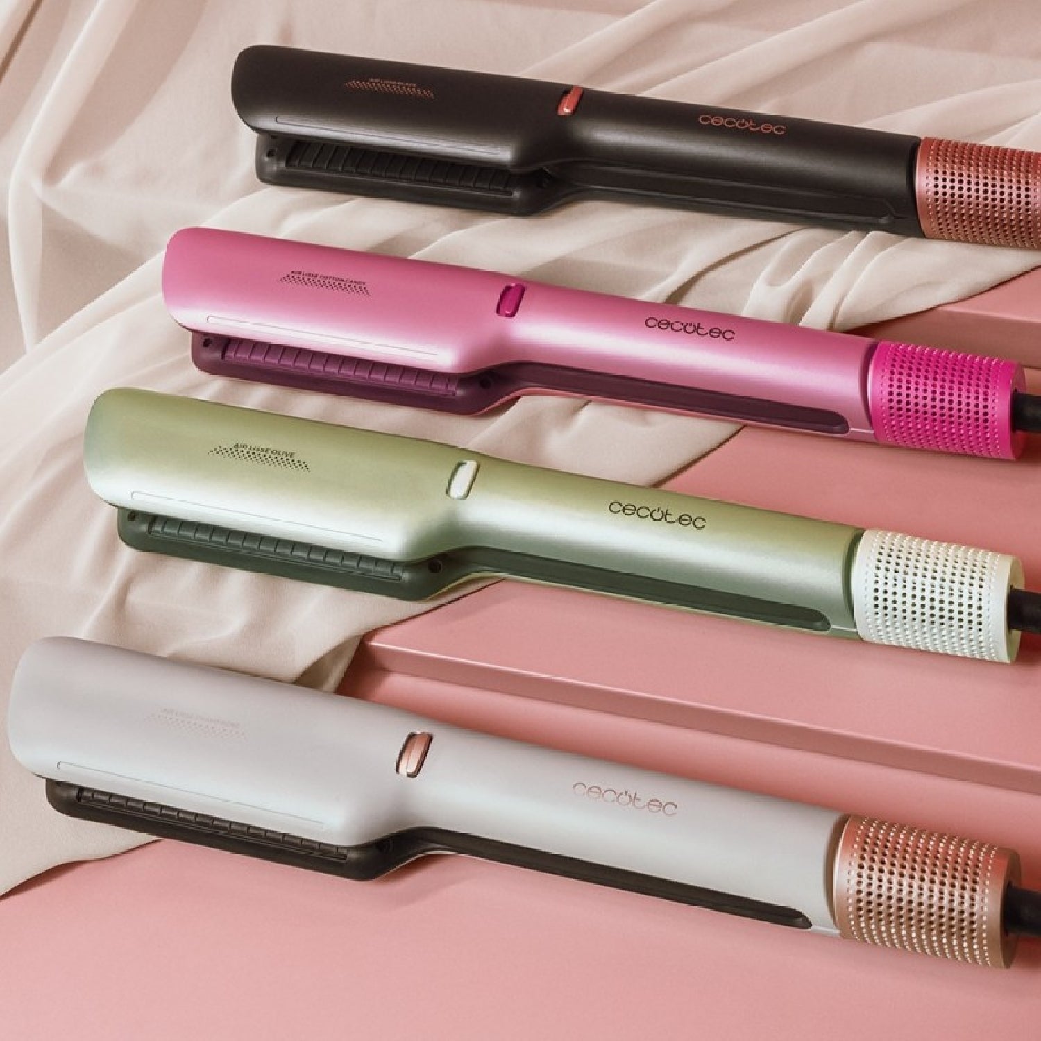 Cecotec Plancha De Pelo Con Aire Air Lisse Cotton Candy. 600w, Protege El Cabello, Tecnología Iónica, Keratina Y Aceite_3