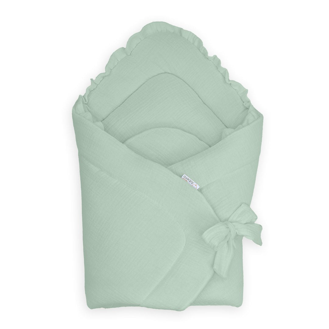 Saco Capazo 4 En 1 Muselina Salvia_0