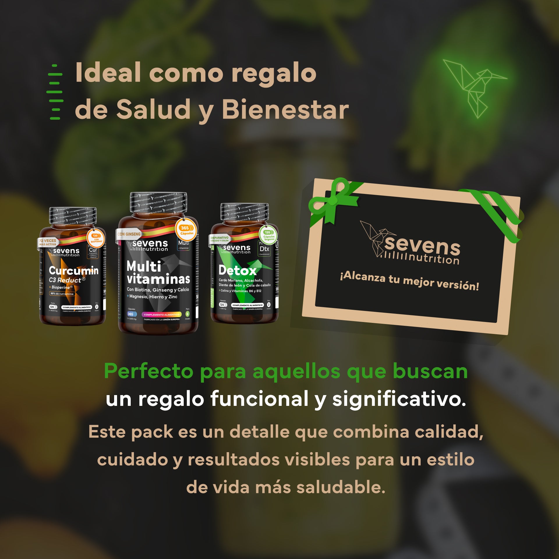 Pack Detox: Detox, Cúrcuma Y Multivitaminas. Sevens Nutrition. Limpieza Hepática Y Energía_5
