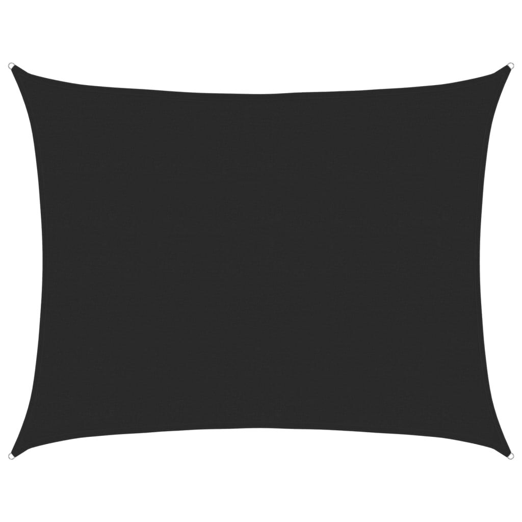 Vidaxl Toldo De Vela Hdpe Negro 160 G/m² 6x7 M_0