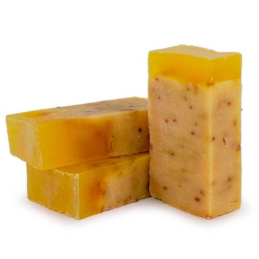 Jabón Natural Limón 90g En Bolsa Regalo De Yute - Piel Grasa, Previene El Acné Y Puntos Negros - Aclara Las Manchas_3