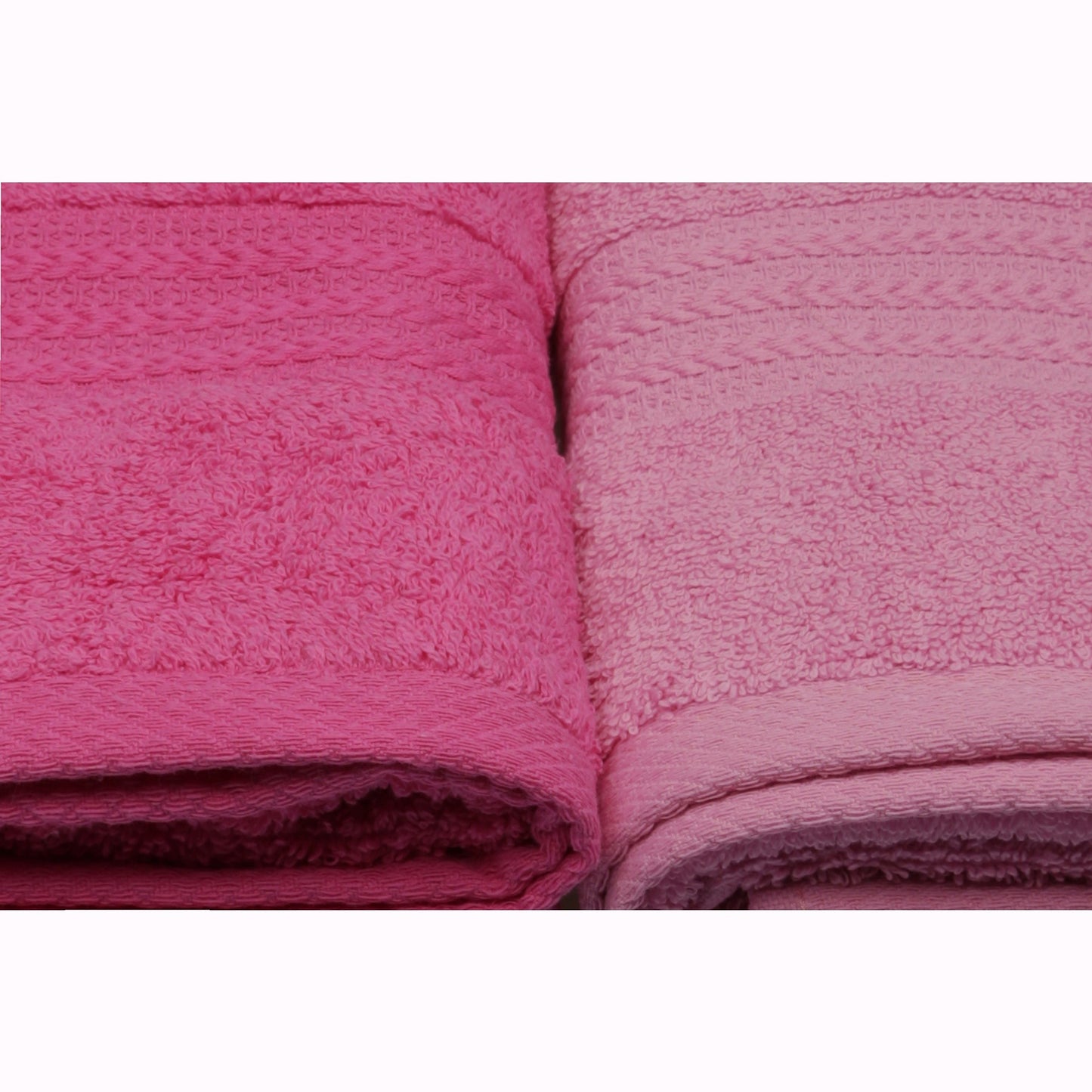 Juego De Toallas De Mano (4 Piezas) Rosa Claro, Rosa, Rosa Palo Y Fucsia_2