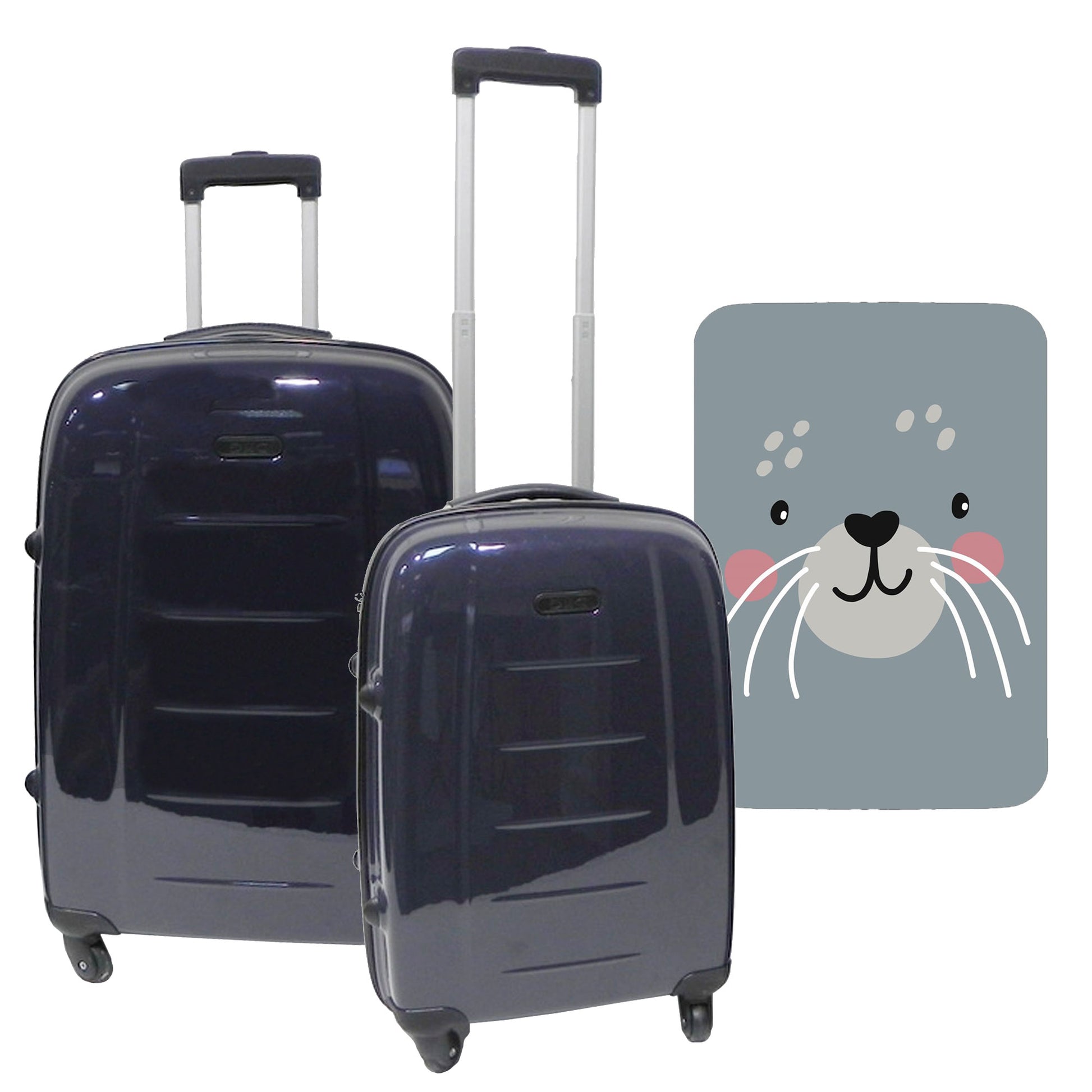 Set De 2 Maletas Trolleys Con Funda Protectora'cutie Cat'_0