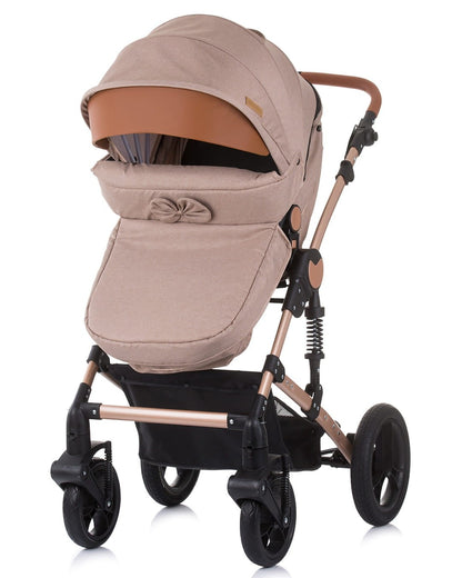 Carrito De Bebé Camea Dúo Convertible Con Bolso Humus_2