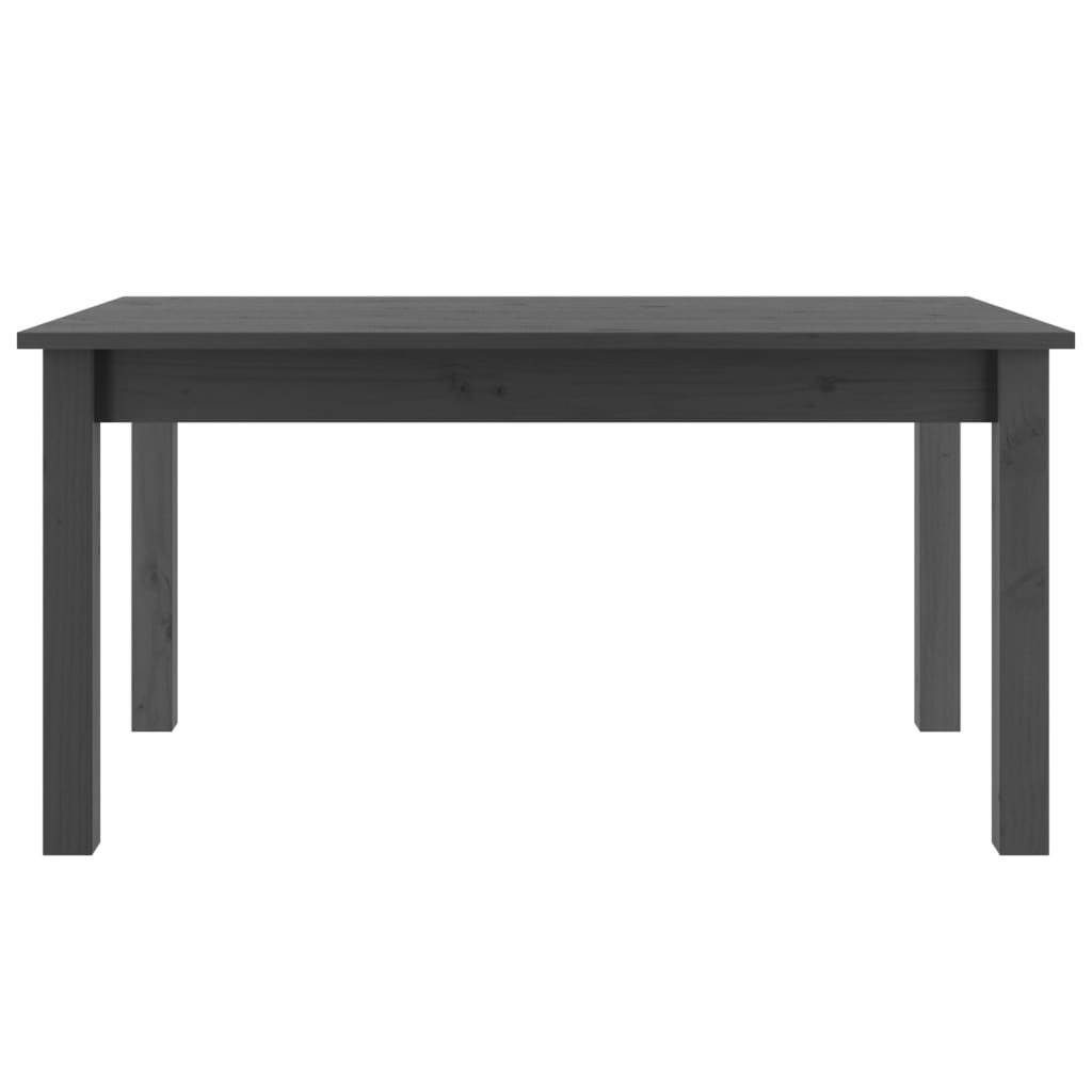 Mesa De Centro Madera Maciza De Pino Gris 80x50x40 Cm_1