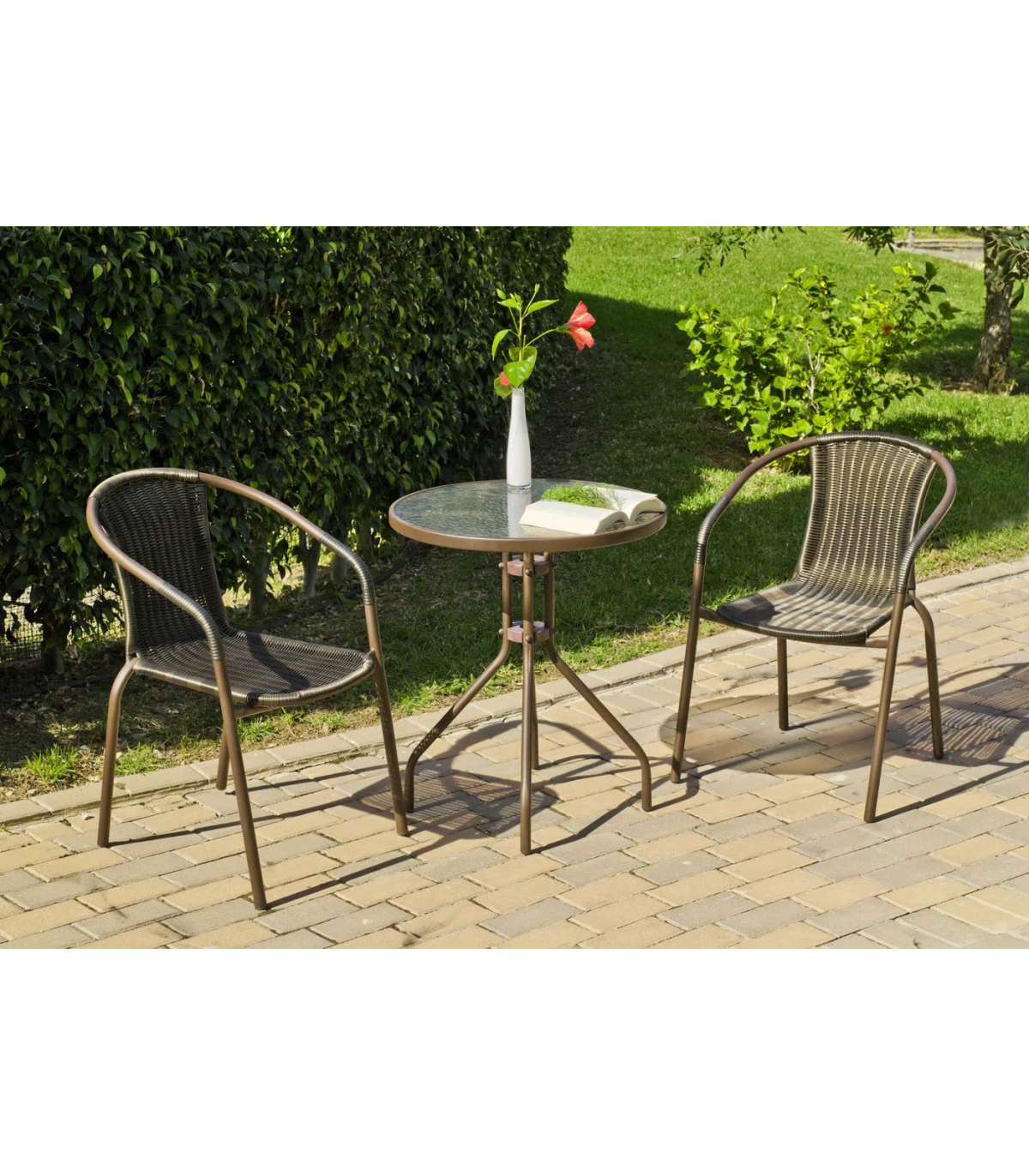Pack 2 Sillones Terraza Jardín Brasil-3 Acero 78 Cm(alto) 55 Cm(ancho)64 Cm(fondo)_5