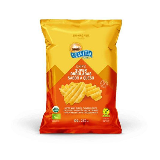 Chips Añavieja Superwaved Sabor Queijo Biológico 100g