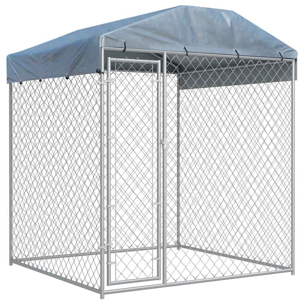 Perrera De Exterior Con Toldo 193x193x225 Cm_1