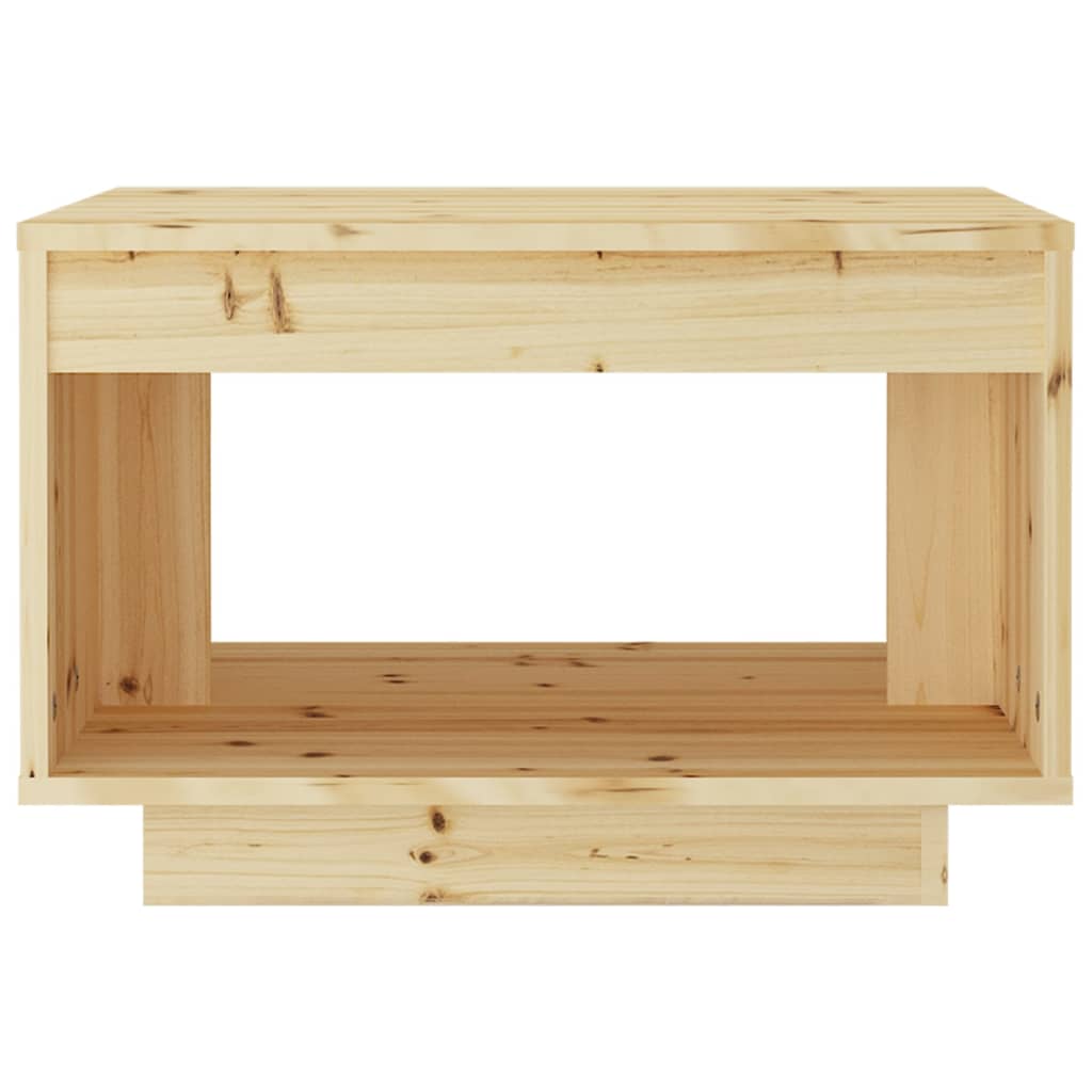 Mesa De Centro De Madera Maciza De Abeto 50x50x33,5 Cm_2
