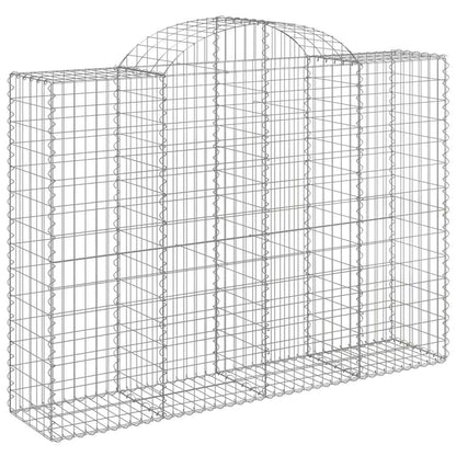 Cestas Gaviones 10 Uds Forma De Arco Hierro 200x50x140/160 Cm_2