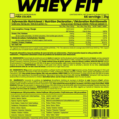 Whey Fit - 2kg - Piña Colada - Aumenta La Masa Muscular - Masmusculo_4