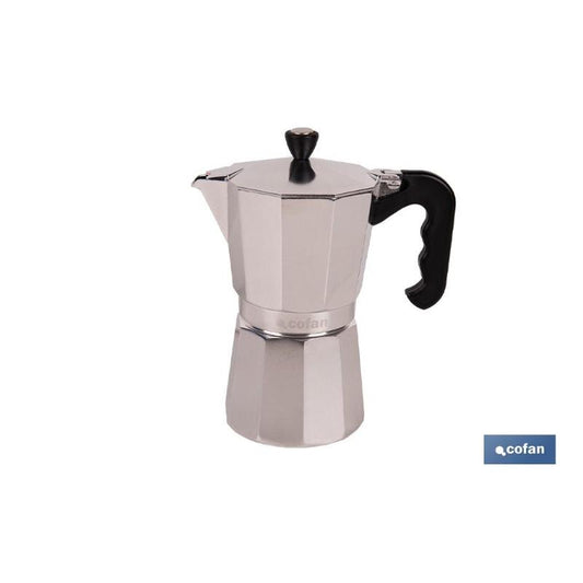 Cafetera Italiana De Aluminio Para Inducción 9 Tazas_0