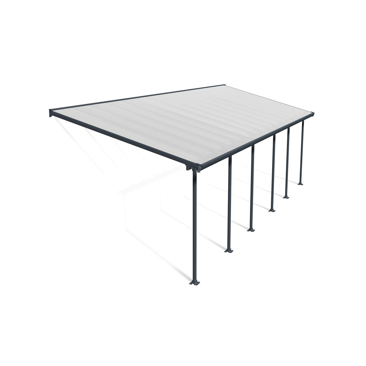 Pérgola anexa Feria 300x915 m cinzento 