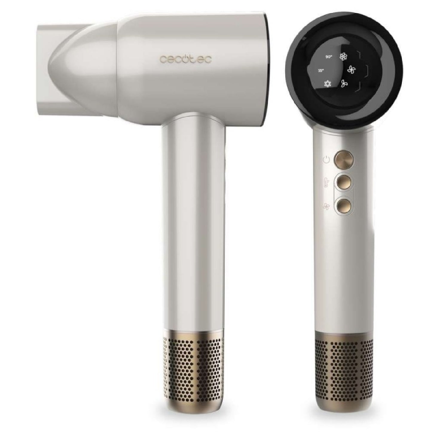 Cecotec Secador De Pelo Motor Brushless Y Tecnología De Plasma Dryglam Waves Champagne. 1600w_2