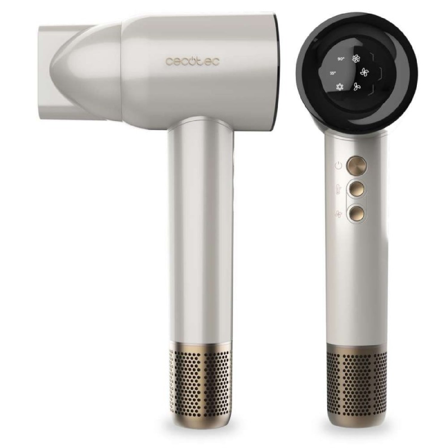 Cecotec Secador De Pelo Motor Brushless Y Tecnología De Plasma Dryglam Waves Champagne. 1600w_2