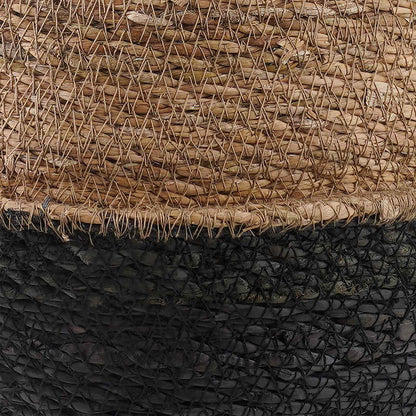 Maceta Con Asas Negro Ø 45 X 36 Cm 100% Hierba Marina_4