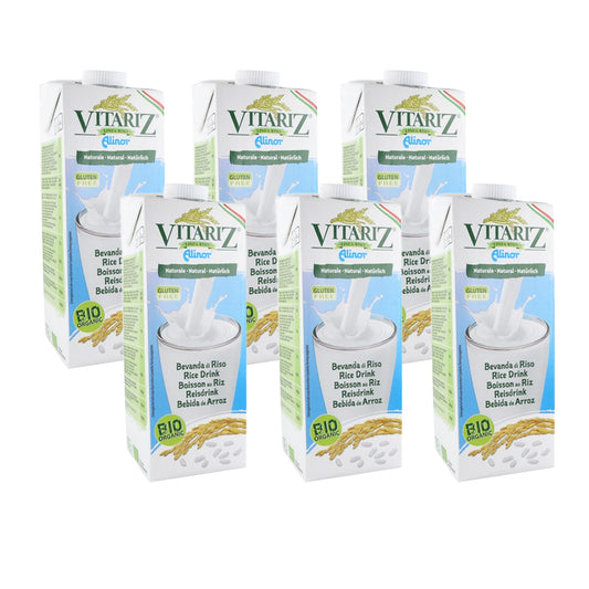 Pack de 6 Bebidas de Arroz Biológicas Vitariz 1 L