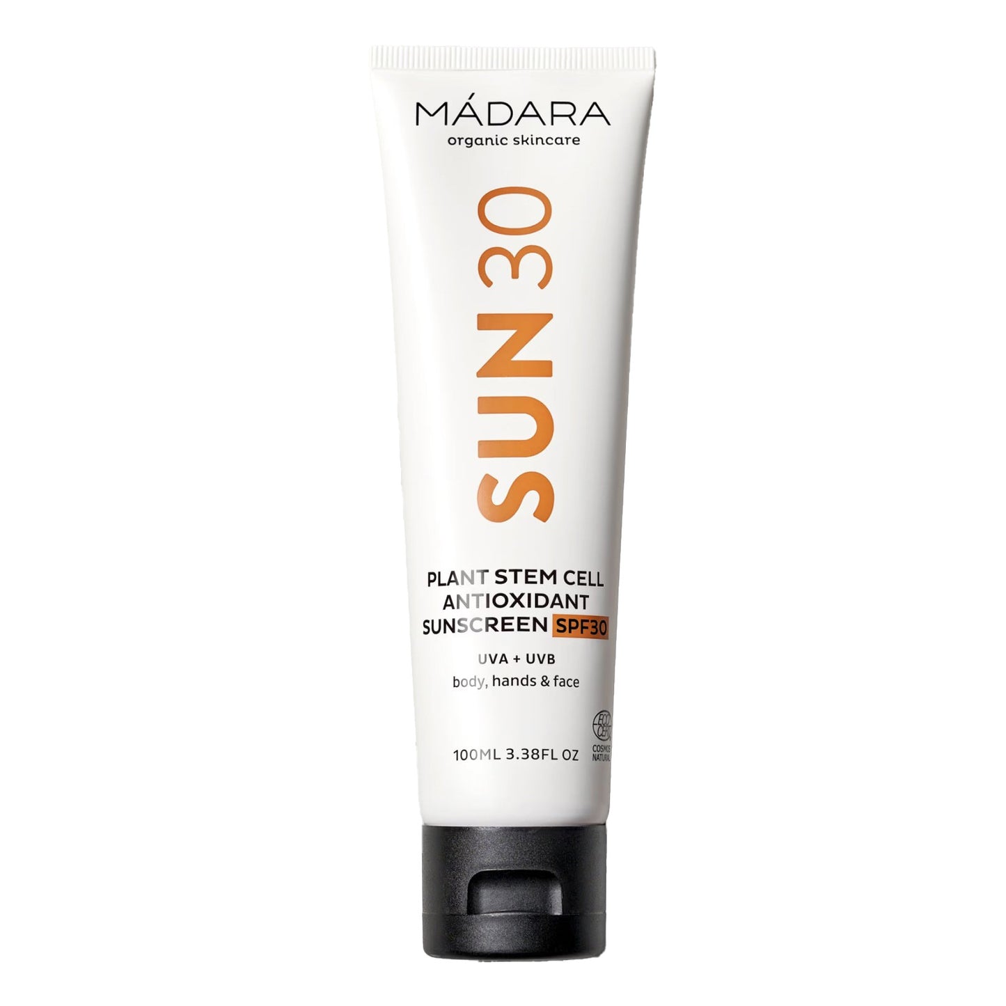 Crema solar cara y cuerpo SPF30 de Mádara 100 ml