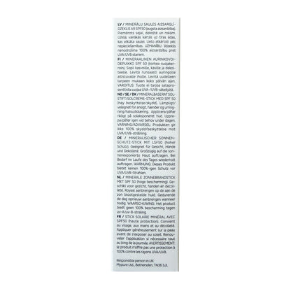 Barra solar mineral con factor de protección solar FPS 50, 12 g