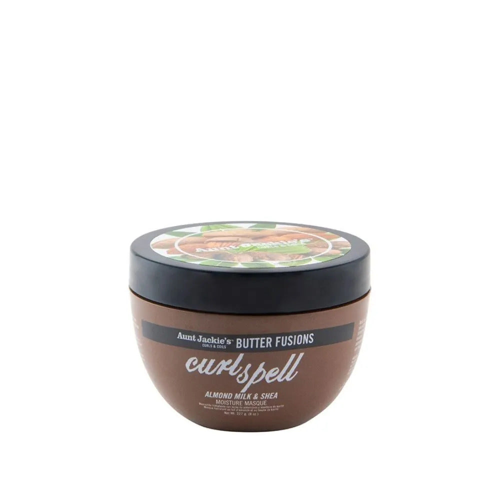 Mascarilla Curl Spell – Leche De Almendra Y Manteca De Karité Para Hidratación Aunt Jackie's Butter Fusions 240g_0
