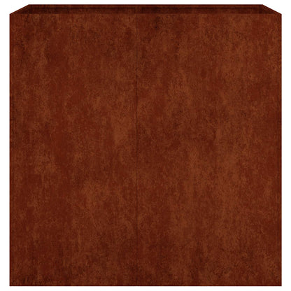 Jardinera De Acero Corten 80x40x80 Cm_3