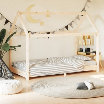 Estructura De Cama Infantil De Madera Maciza De Pino 70x140 Cm / Vetonek_4