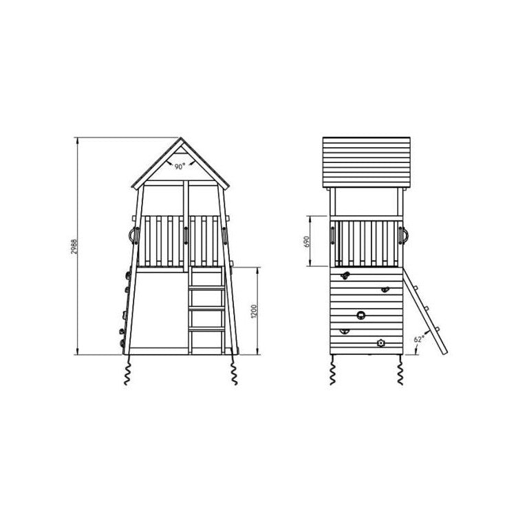 Parque Infantil Masgames Belvedere L Con Columpio Doble._4