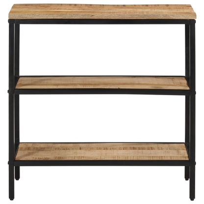 Mesa Consola Madera Maciza De Mango Rugosa 70x35x70 Cm_0