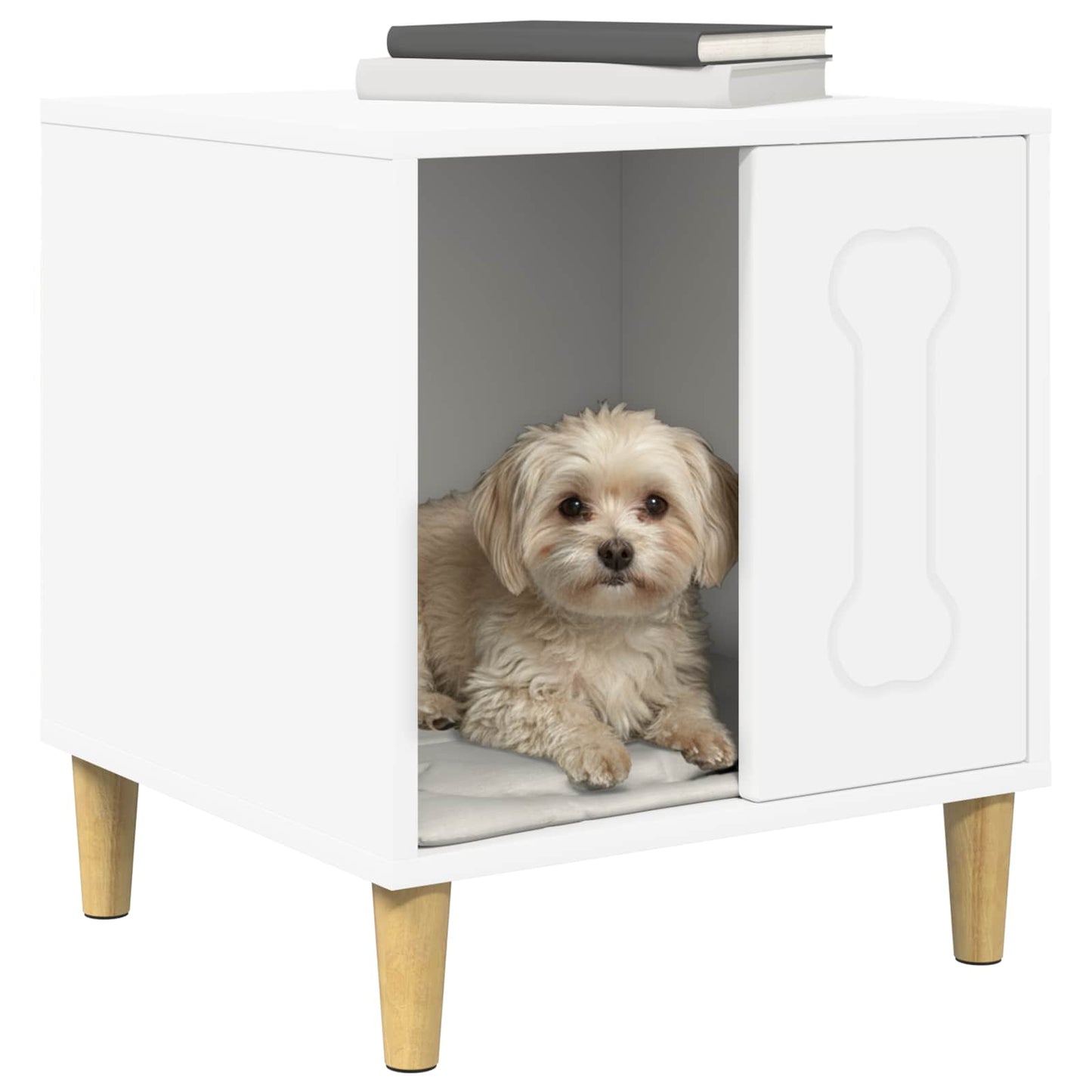Casa Para Perros 44 X 42 X 49 Cm Madera De Ingeniería_2