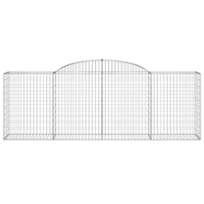 Cestas De Gaviones 4 Uds Forma De Arco Hierro 300x50x100/120 Cm_3