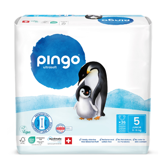 Fraldas T5 (12-25kg) Pingo 36 Unidades
