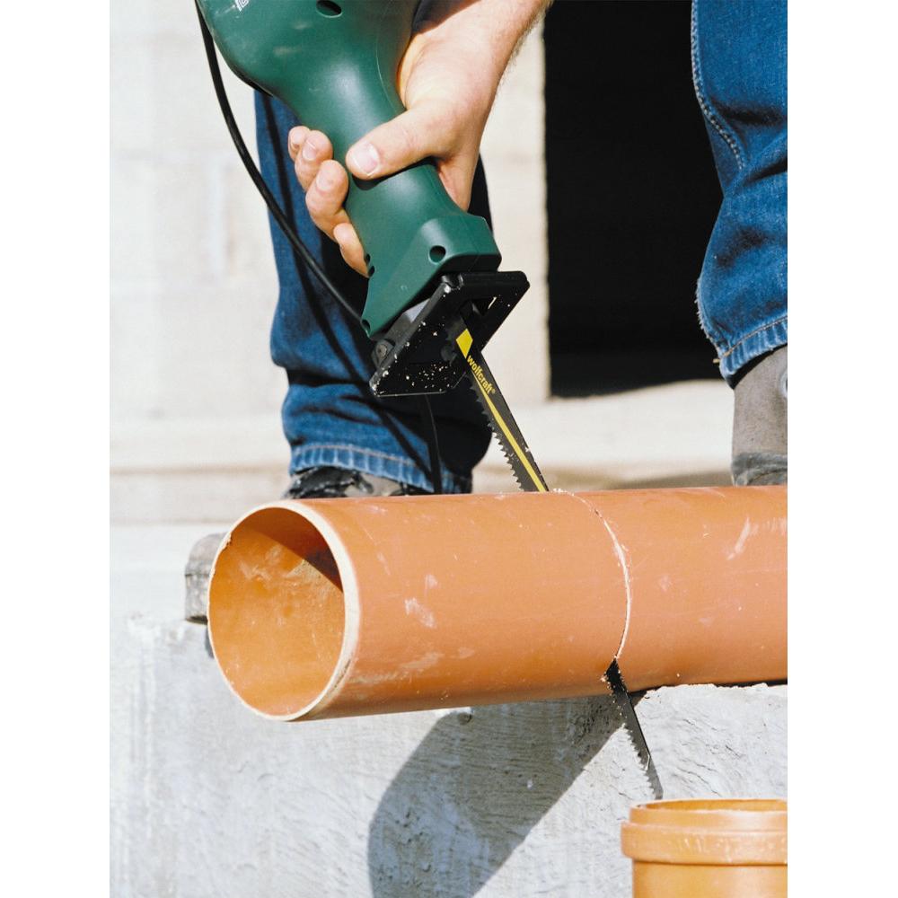 Embalagem de 2 lâminas de serra sabre bimetálicas de corte bruto, comprimento do dente 210 mm