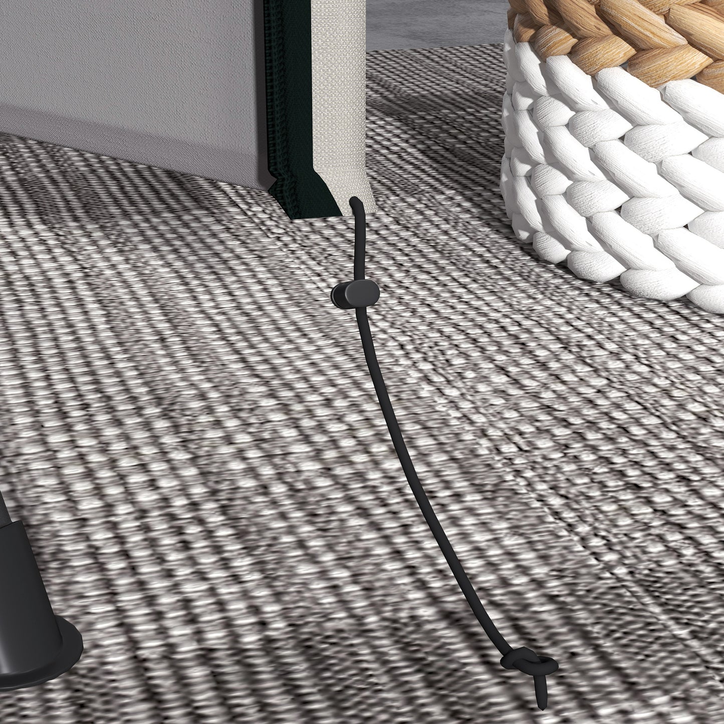Outsunny Funda De Balancín Para Jardín Con 2 Cremalleras 177x114x152 Cm Gris_4