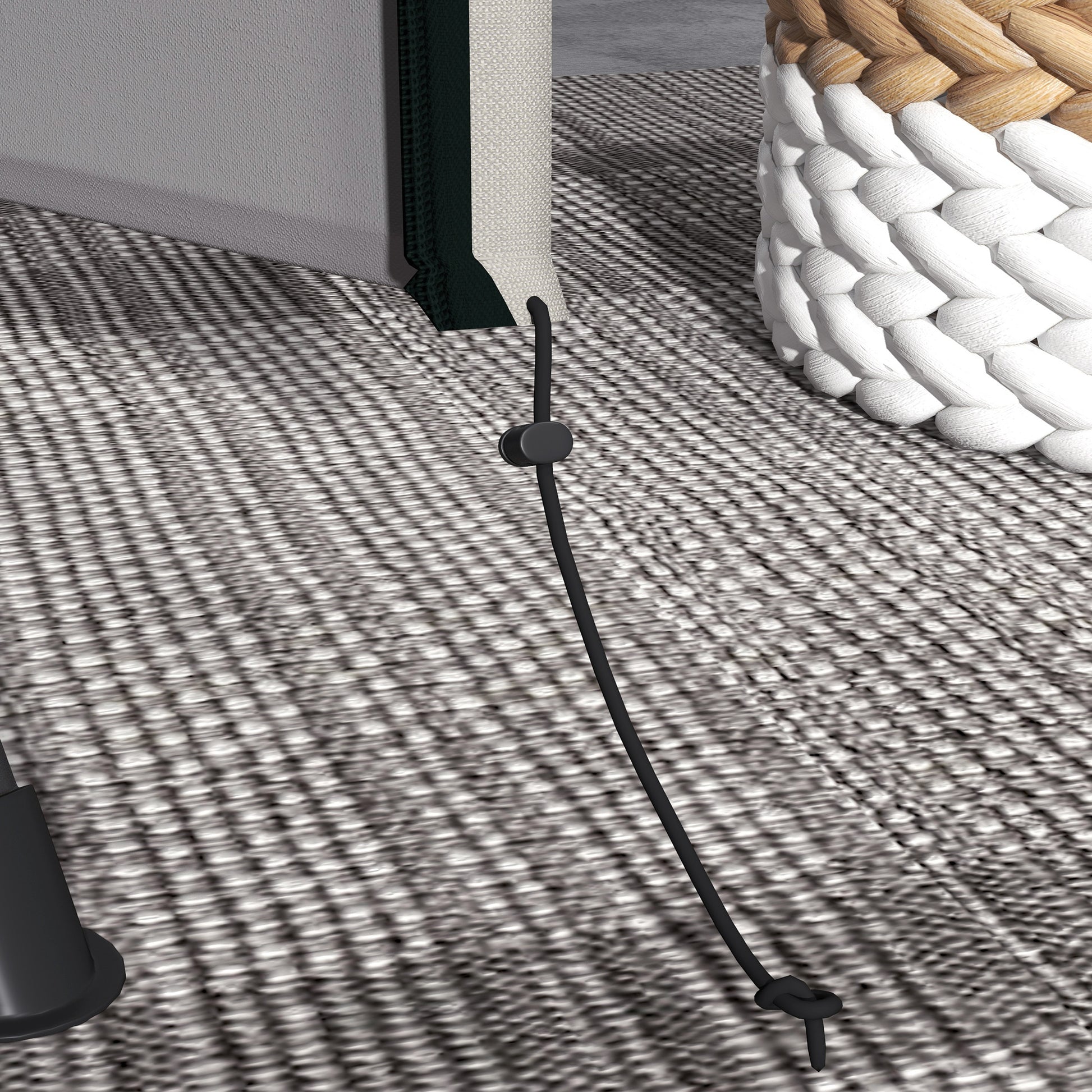 Outsunny Funda De Balancín Para Jardín Con 2 Cremalleras 177x114x152 Cm Gris_4