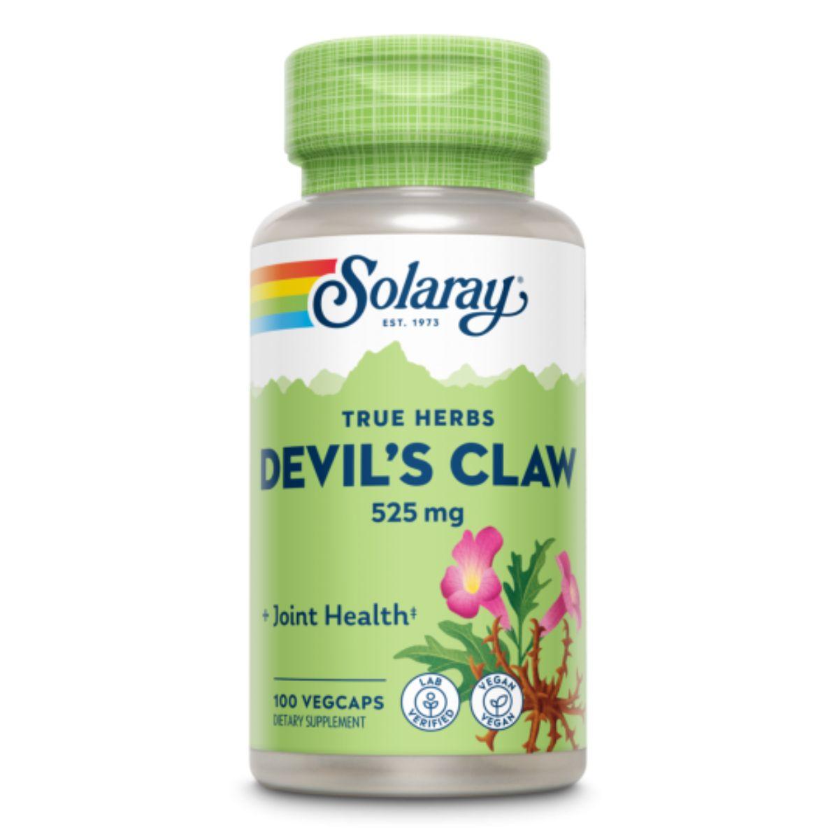 RAIZ DE GARRA DO DIABO (HARPAGO) Harpagofito 525 MG 100 cápsulas Solaray