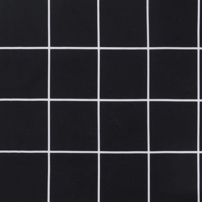 Vidaxl Cojín Para Banco Jardín Tela Oxford A Cuadros Negro 100x50x4 Cm_5