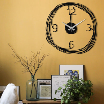 Reloj De Pared Metal Sencillo_4