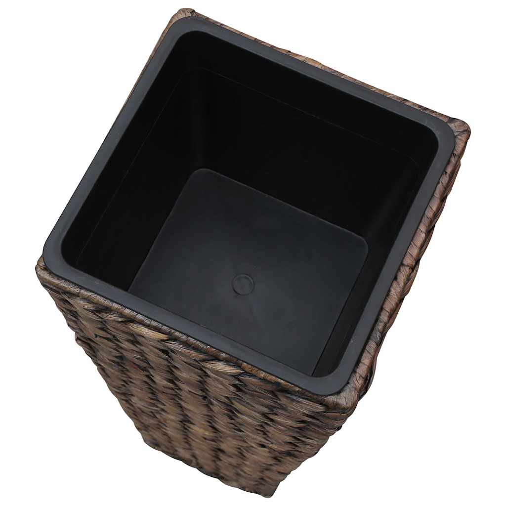 Conjunto De Arriates 3 Piezas Jacinto De Agua Marrón Oscuro_4