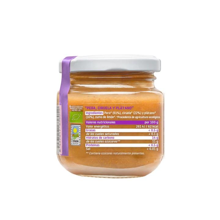 Smileat Organic Pêra, Ameixa e Banana Pote +6 Meses, 130g