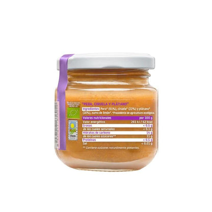 Smileat Organic Pêra, Ameixa e Banana Pote +6 Meses, 130g