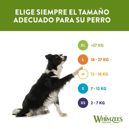 Whimzees Escova de dentes para cães M 12 unidades